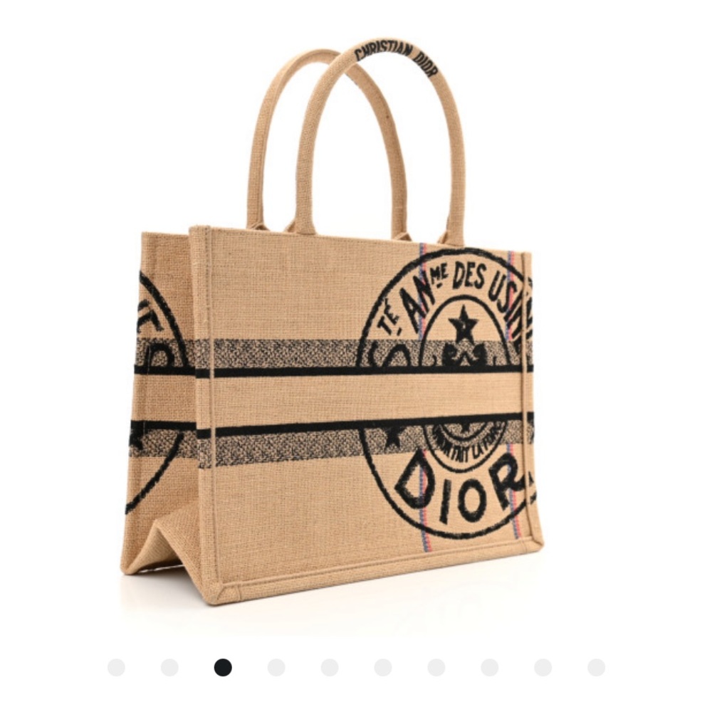 Christian Dior Jute Tote